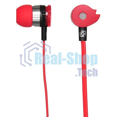 Проводные наушники Oklick HS-S-210 красный, внутриканальные, Jack 3.5 мм