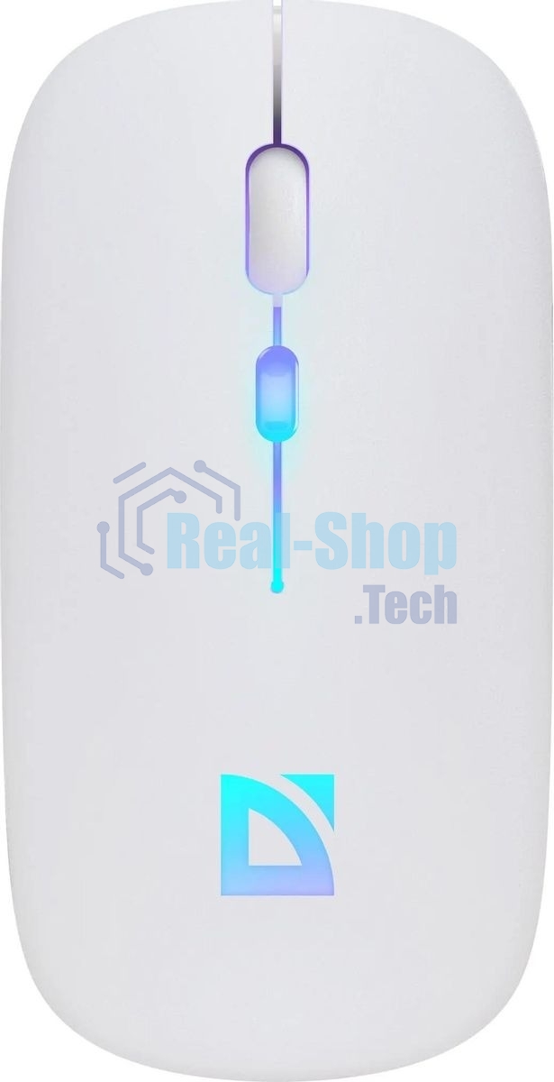 Мышь беспроводная Defender Touch MM-997 белый, 1600 dpi, радиоканал, Bluetooth, USB, кнопки - 4