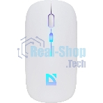 Мышь беспроводная Defender Touch MM-997 белый, 1600 dpi, радиоканал, Bluetooth, USB, кнопки - 4