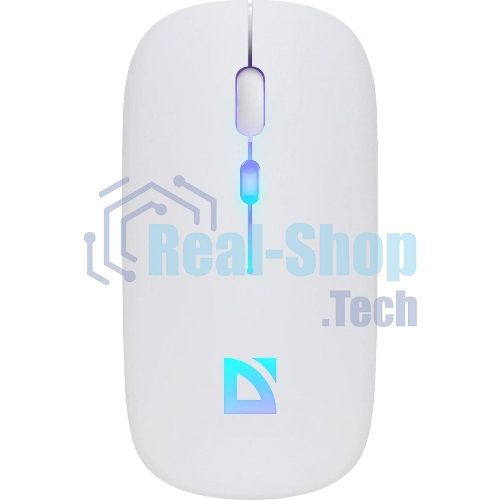 Мышь беспроводная Defender Touch MM-997 белый, 1600 dpi, радиоканал, Bluetooth, USB, кнопки - 4