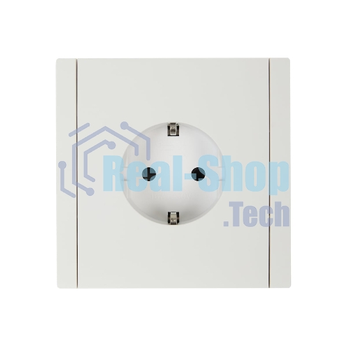Розетка СП FORTE&PIANO FP215 16А с заземл. защ. шторки винт. крепл. белый IEK FP-R14-16-K01