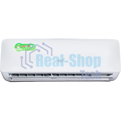 Кондиционер сплит-система настенного типа RIX LITE I/O-W07MB 7000 BTU, 21 м², 23 дБ, охлаждение, обогрев, осушение, белый