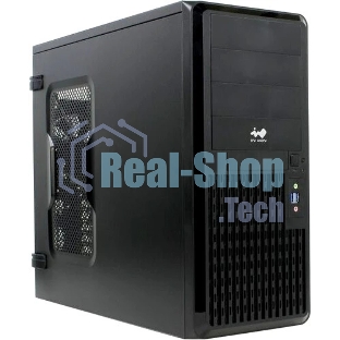 Компьютерный корпус Midi Tower InWin PE689 Black USB 3.0*2+A(HD)+fron fan 120мм*1+rear fan 120мм*1+ 2*2SATA+1*1SATA+Intrusion Switch/holes for SL20” ATX RACKMOUNT*(без блока питания)