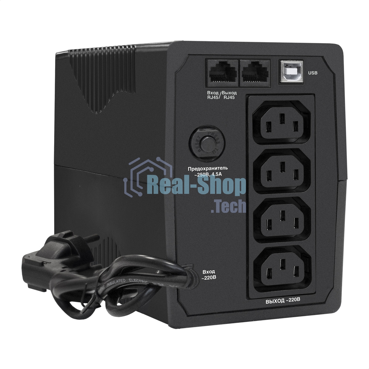 Источник бесперебойного питания ExeGate EP285583RUS SpecialPro Smart LLB-800.LCD.AVR.C13.RJ.USB 800VA/480W, LCD, AVR, 4*IEC-C13, RJ45/11, USB, черный