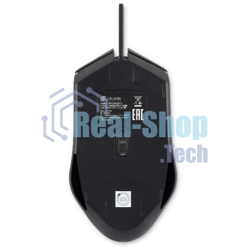 Мышь проводная Oklick 398G черный, 2400 dpi, USB, кнопки - 4