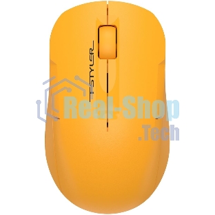 Мышь беспроводная A4Tech Fstyler FG15C Air2 желтый, 1200 dpi, радиоканал, USB, кнопки - 3