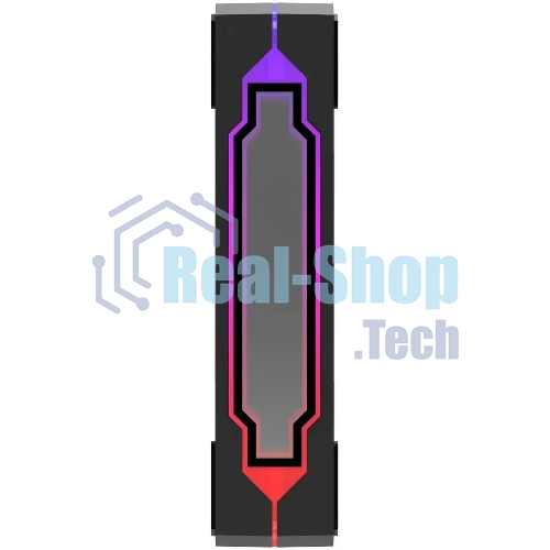 Вентилятор для корпуса Bloody CF-12 LCD ARGb 120х120x25 черный 4-pin 32дБ (упак.:1шт) (CF-12-ARGb120-BK) Ret