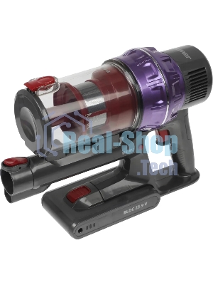 Пылесос вертикальный Zelmer STICK ZSVC925T Wiktor фиолетовый/черный, питание от аккумулятора, 380 Вт, уборка сухая, пылесборник 0.8 л
