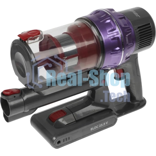 Пылесос вертикальный Zelmer STICK ZSVC925T Wiktor фиолетовый/черный, питание от аккумулятора, 380 Вт, уборка сухая, пылесборник 0.8 л