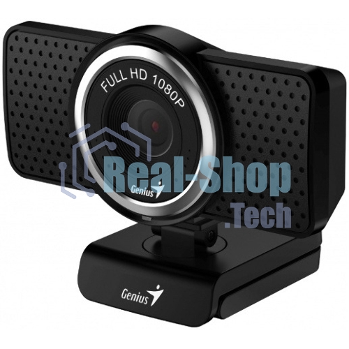 Веб-камера Genius eCam 8000 1920x1080, 30 кадр/с, USB Type-A, микрофон (шумоподавление), универсальное крепление