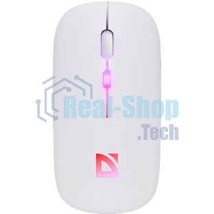 Мышь беспроводная Defender Touch MM-997 белый, 1600 dpi, радиоканал, Bluetooth, USB, кнопки - 4