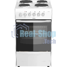Плита электрическая Darina 1B EM 341 406 W белый/черный, конфорок 4 шт, духовка 50 л, 50 см x 85 см x 56 см