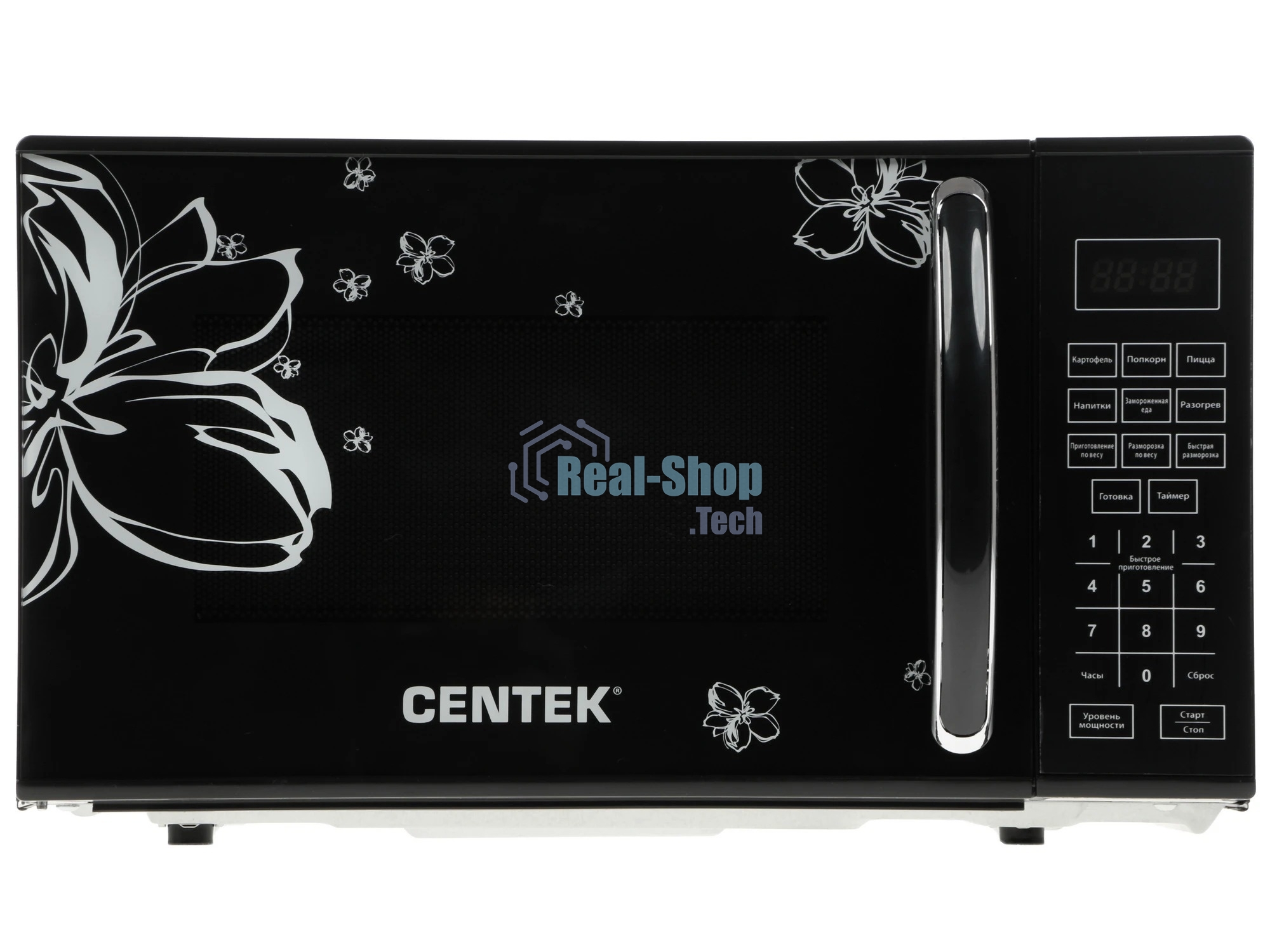Микроволновая печь Centek CT-1579 черный, 20 л, 700 Вт, переключатели - сенсор