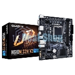Материнская плата Gigabyte H610M S2H V2, LGA 1700, Intel H610, 2xDDR5, 4xSATA, 1xM.2, 1xPCIe 4.0 x16, 1xPCIe x1, 1xHDMI, 2xDP, 1xD-Sub, 1x 1Gb LAN, 2xUSB-A 3.2 Gen 1, 4xUSB-A 2.0, 3x 3.5 мм, 7.1, mATX