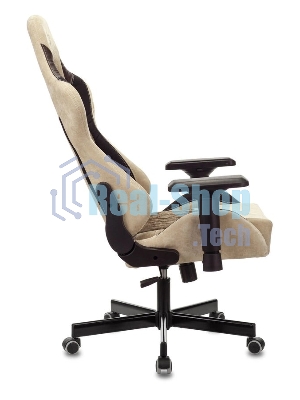 Кресло игровое Бюрократ VIKING 7 KNIGHT BR FABRIC коричневый текстиль/эко.кожа крестовина металл/пластик
