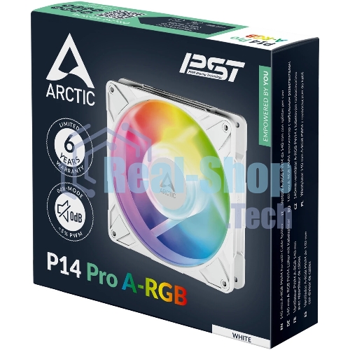 Вентилятор корпусной ARCTIC P14 Pro A-RGb (белый) - retail (ACFAN00318A)