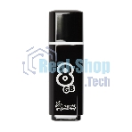 Флешка USB Smartbuy Glossy series black (SB8GbGS-K), 8Gb, USB 2.0, R/W 25/15, черный