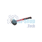 Киянка резиновая Kranz KR-12-8153 450 г, черно-белая резина, фибергласовая рукоятка