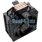 Кулер для процессора SAMA A40 (240W, 4-pin PWM, 152мм, 4x6мм, 1x120мм, 78CFM, 29dBA, 2200RPM, S: 1851/1700/1200/115X, AM5/AM4, черный)