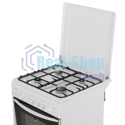 Плита газовая Gefest CG 60М C6 К73 белый, конфорок 4 шт, духовка 63 л, 60 см x 85 см x 60 см