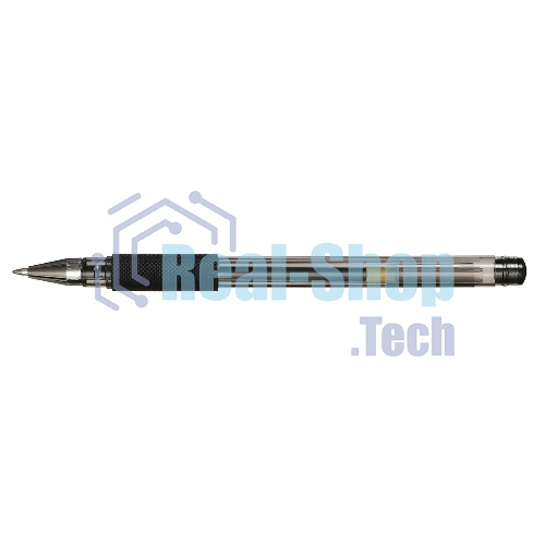 Ручка гелевая Silwerhof ADVANCE 026158-02 d=0.5мм, черные чернила, коробка картонная, сменный стержень, линия 0.3мм, резиновая манжета