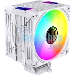 Кулер для процессора Bloody BD-AC230-ARGb1 ARGb белый, 120 мм, алюминий/медь, 1600 об/мин, 32 дБ, 4 pin, 230 Вт, 154 мм