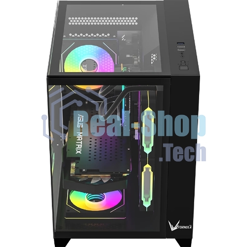 Компьютерный корпус AeroCool/Formula Crystal Z9M черный без БП mATX 1xUSB 3.0 1xUSB3.1 audio bott PSU