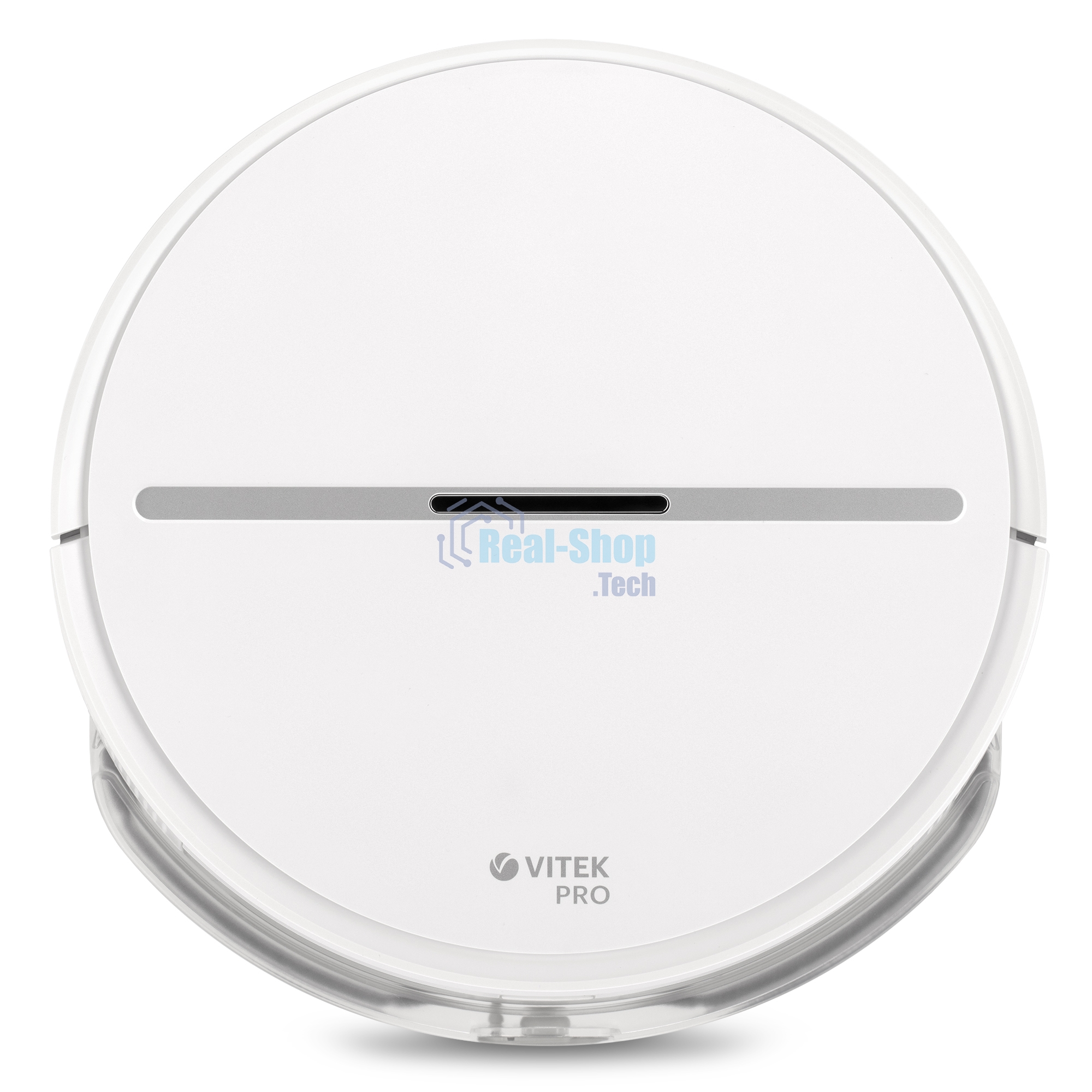 Робот-пылесос Vitek VT-1807 белый, 2500 мAч Li-Ion, уборка сухая/влажная, пылесборник контейнер 0.45 л