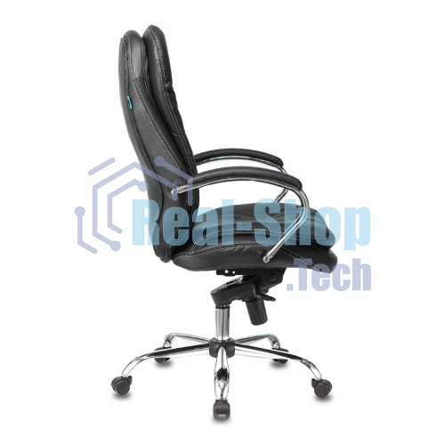 Кресло Бюрократ T-9950/BLACK черный, кожа