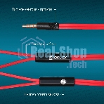 Проводные наушники Oklick HS-S-210 красный, внутриканальные, Jack 3.5 мм
