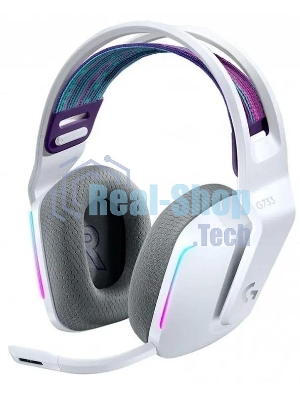 Гарнитура Logitech G733 Lightspeed Wireless RGB Gaming белый, беспроводная, радиоканал, до 29 ч, подсветка
