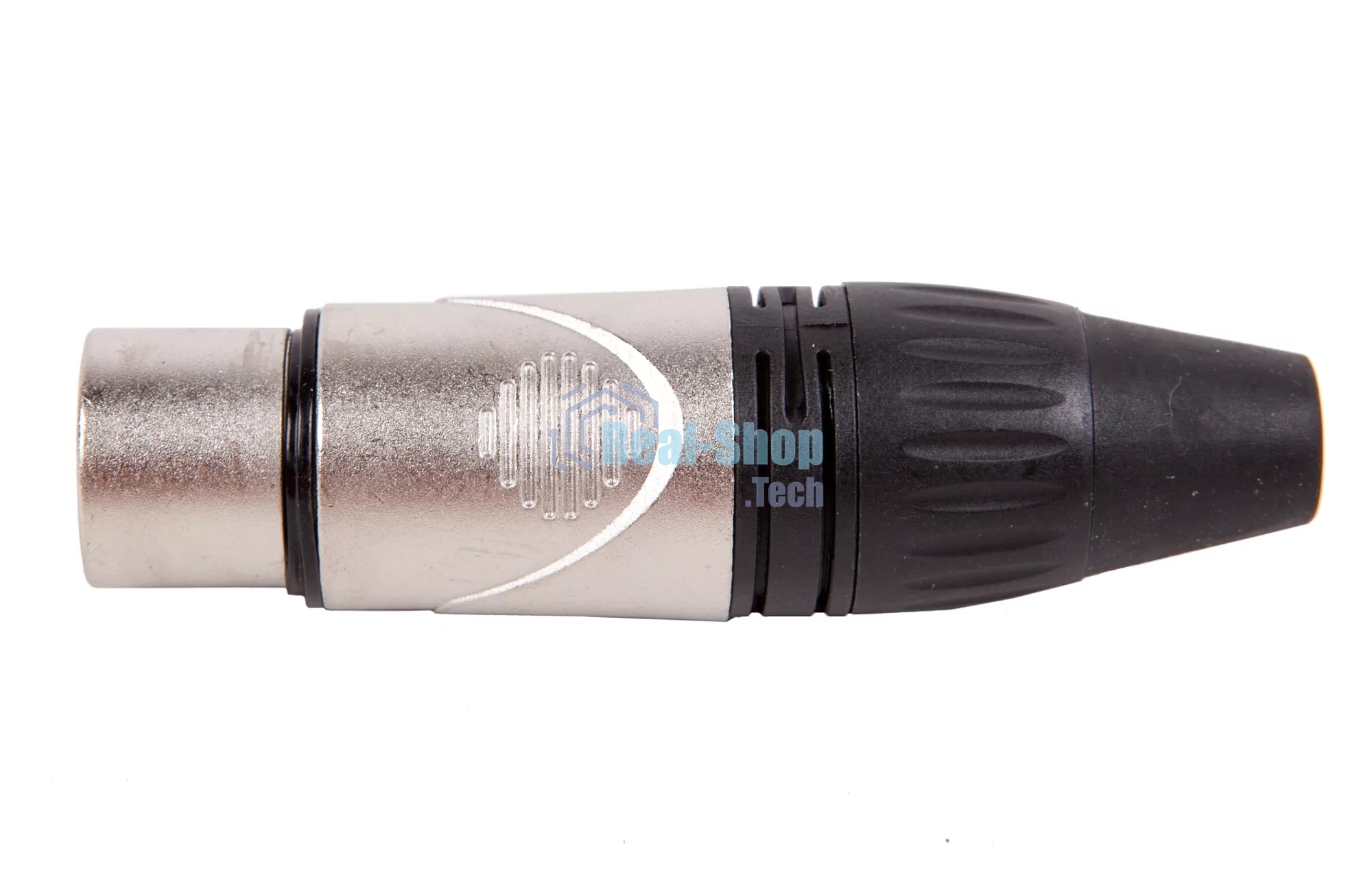 Разъем аудио FORCE CFA-022XLR (F), материал контактных частей медь с серебряным покрытием, покрытие корпуса никель, цвет матовый серебристый/черный
