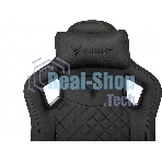 Кресло Knight Craft черный, экокожа, 120 кг, механизм качания