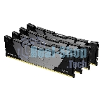 Оперативная память Kingston Fury Renegade, DDR4, 32GB (4x8GB), 3600MHz, CL16, DIMM, черный, радиатор