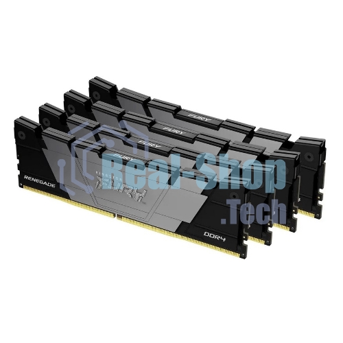 Оперативная память Kingston Fury Renegade, DDR4, 32GB (4x8GB), 3600MHz, CL16, DIMM, черный, радиатор