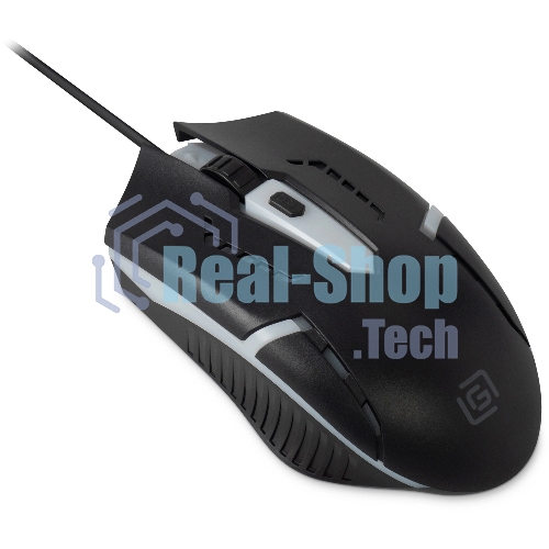Мышь проводная Oklick 398G черный, 2400 dpi, USB, кнопки - 4