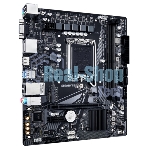 Материнская плата Gigabyte H610M S2H V2, LGA 1700, Intel H610, 2xDDR5, 4xSATA, 1xM.2, 1xPCIe 4.0 x16, 1xPCIe x1, 1xHDMI, 2xDP, 1xD-Sub, 1x 1Gb LAN, 2xUSB-A 3.2 Gen 1, 4xUSB-A 2.0, 3x 3.5 мм, 7.1, mATX