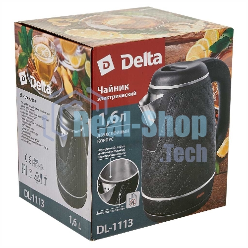 Чайник электрический DELTA DL-1113 черный