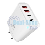 Сетевое зарядное устройство MORE CHOICE NC95 2USB+2Type-C 3.0A PD 65W, белый