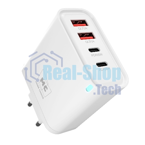 Сетевое зарядное устройство MORE CHOICE NC95 2USB+2Type-C 3.0A PD 65W, белый