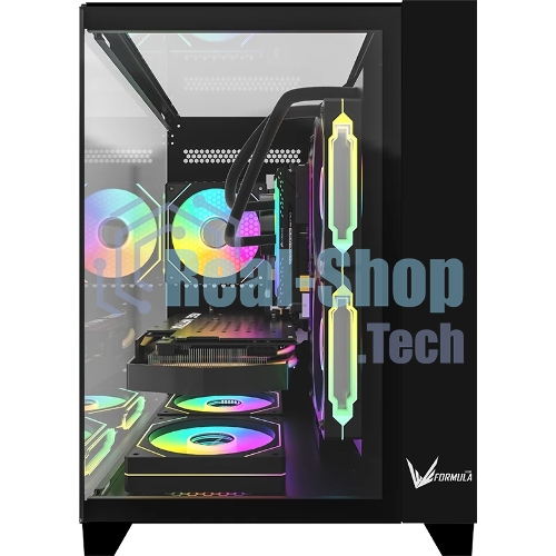Компьютерный корпус AeroCool/Formula Crystal Z9M черный без БП mATX 1xUSB 3.0 1xUSB3.1 audio bott PSU
