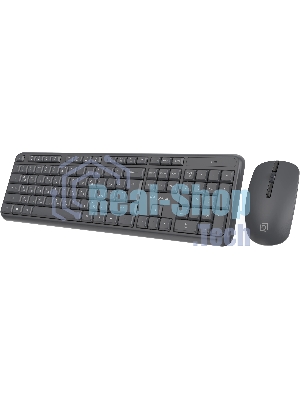 Комплект клавиатура+мышь Oklick S277W беспроводной, USB, 1600 DPI, серый