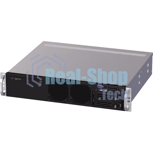 Серверный корпус 2U short chassis, 2x3.5'' swappable HDD tray, 2x3.5'' internal HDD bay