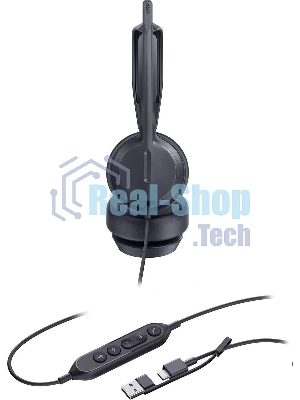 Гарнитура Yealink UH42 Dual UC чёрный, проводная, USB