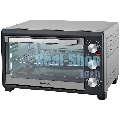 Мини-печь Hyundai MIO-HY072 23 л, 1500 Вт, серебристый/черный