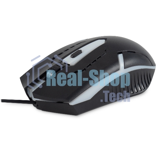 Мышь проводная Oklick 398G черный, 2400 dpi, USB, кнопки - 4