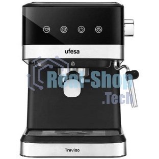 Кофеварка рожковая TREVISO Ufesa черный, исп. кофе - молотый, 1.5 л, 1050 Вт, 20 бар