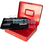 Ящик для денег Silwerhof 90x300x240 красный сталь