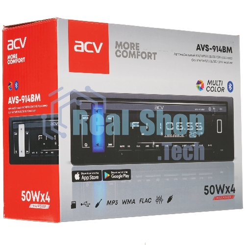 Автомагнитола ACV AVS-914BM 1DIN 4x50Вт