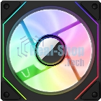 Вентилятор для корпуса Bloody CF-12 LCD ARGb 120х120x25 черный 4-pin 32дБ (упак.:1шт) (CF-12-ARGb120-BK) Ret